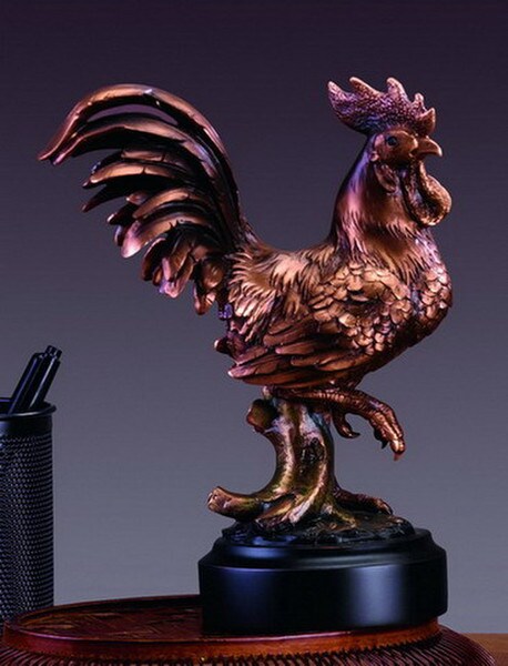 Rooster Sculpture Decorative Statue figurine Award Trophies Art